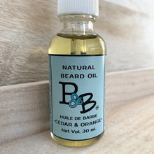 Load image into Gallery viewer, Natural Beard Oil - Cedarwood & Sweet Orange